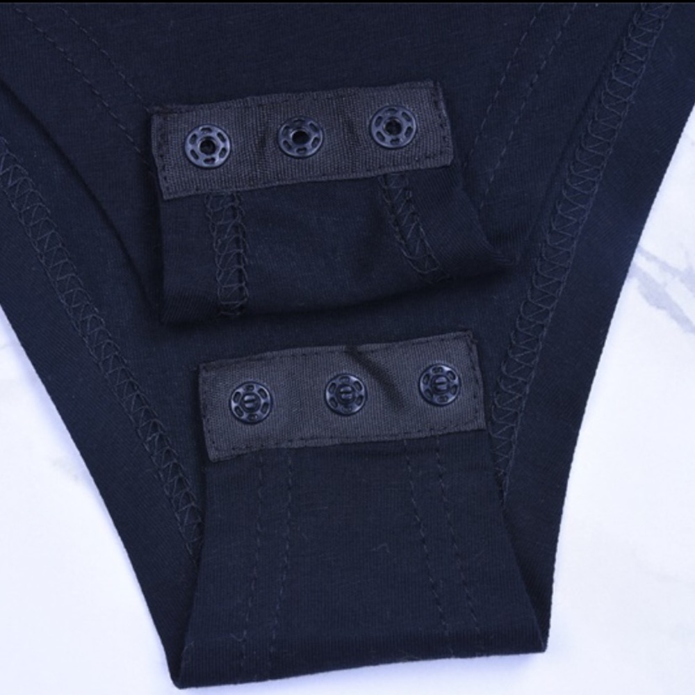 Just In! Turtleneck Bodysuit Basic Long Sleeve Tee - Picture 6 of 8